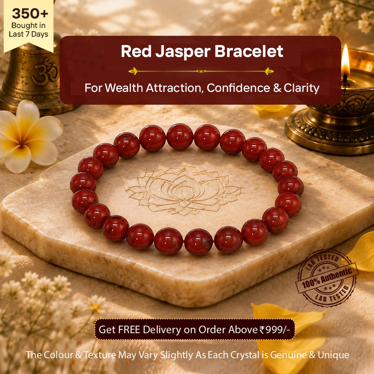 Red Jasper Bracelet for Mesh (Aries)