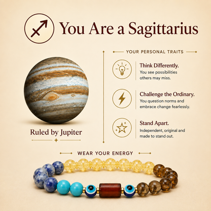 Dhanu (Sagittarius) Rashi Panch Ratna Bracelet