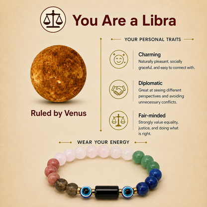 Tula (Libra) Rashi Panch Ratna Bracelet