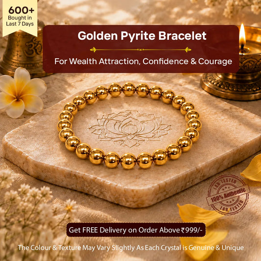 Golden Pyrite Bracelet for Wealth & Money