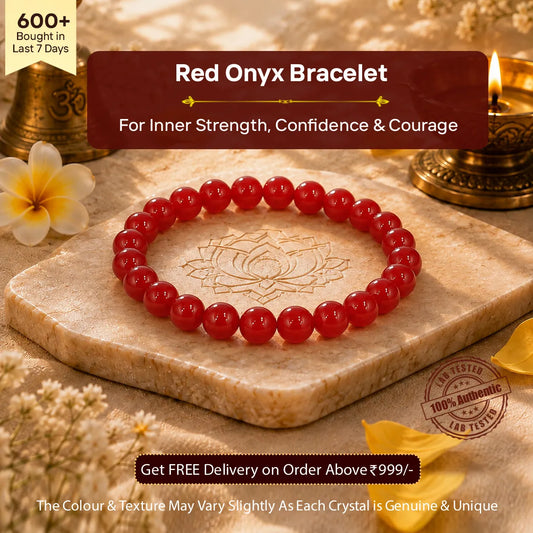 Red Onyx Bracelet for Strength & Confidence