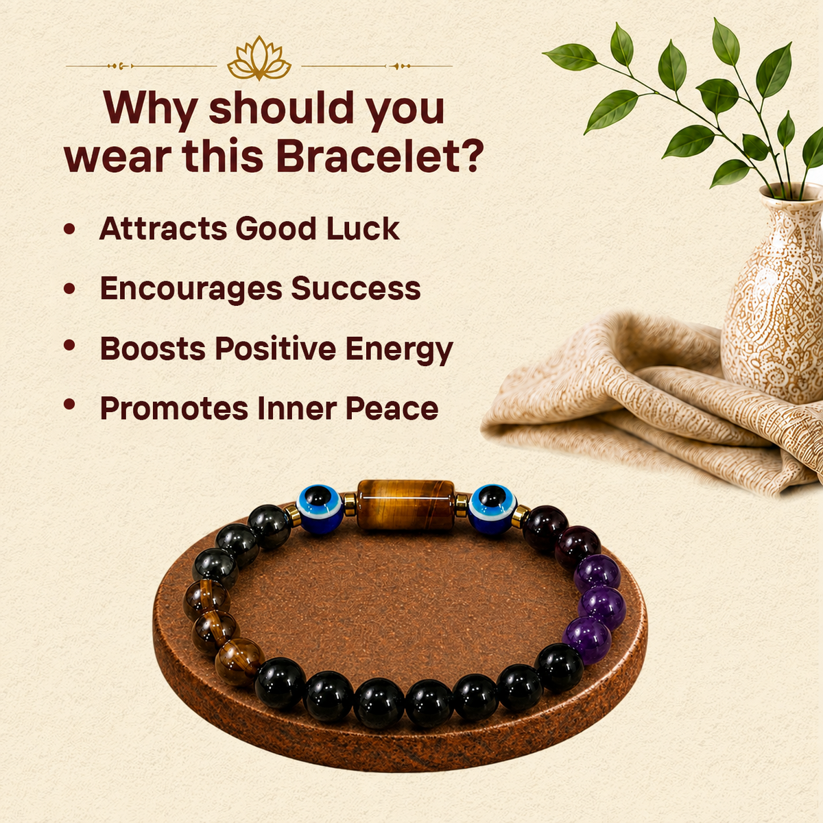 Makar (Capricorn) Rashi Panch Ratna Bracelet
